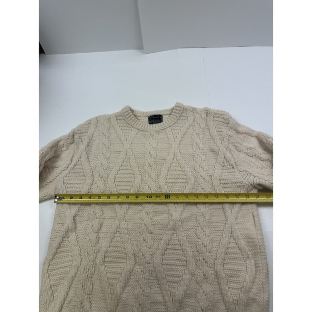 Vintage 80s JC Penney‎ Sweater Fisherman Chunky Knit Size Large - Picture 4 of 5